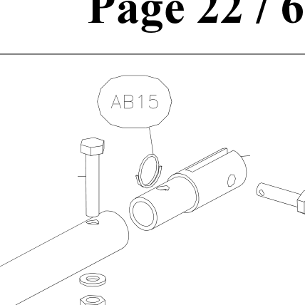 AB15 – Elevator fork (Hanuman) spare part diagram