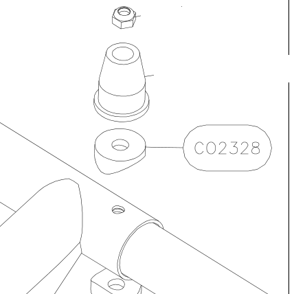 CO2328 – Fin trailing edge (Hanuman) spare part diagram