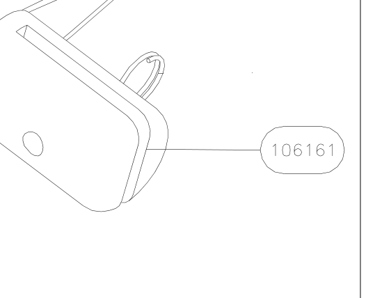106161 – Rear wing strut (X-Air) spare part diagram