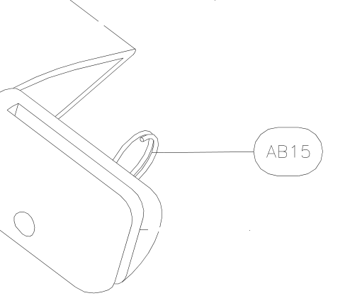 AB15 – Rear wing strut (X-Air) spare part diagram