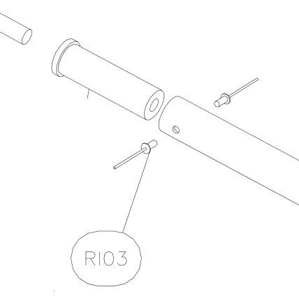 RI03 – Fin base tube (Hanuman) spare part diagram