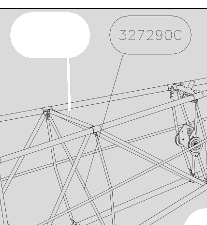327290C – Fuselage cross tubes (Hanuman) spare part diagram