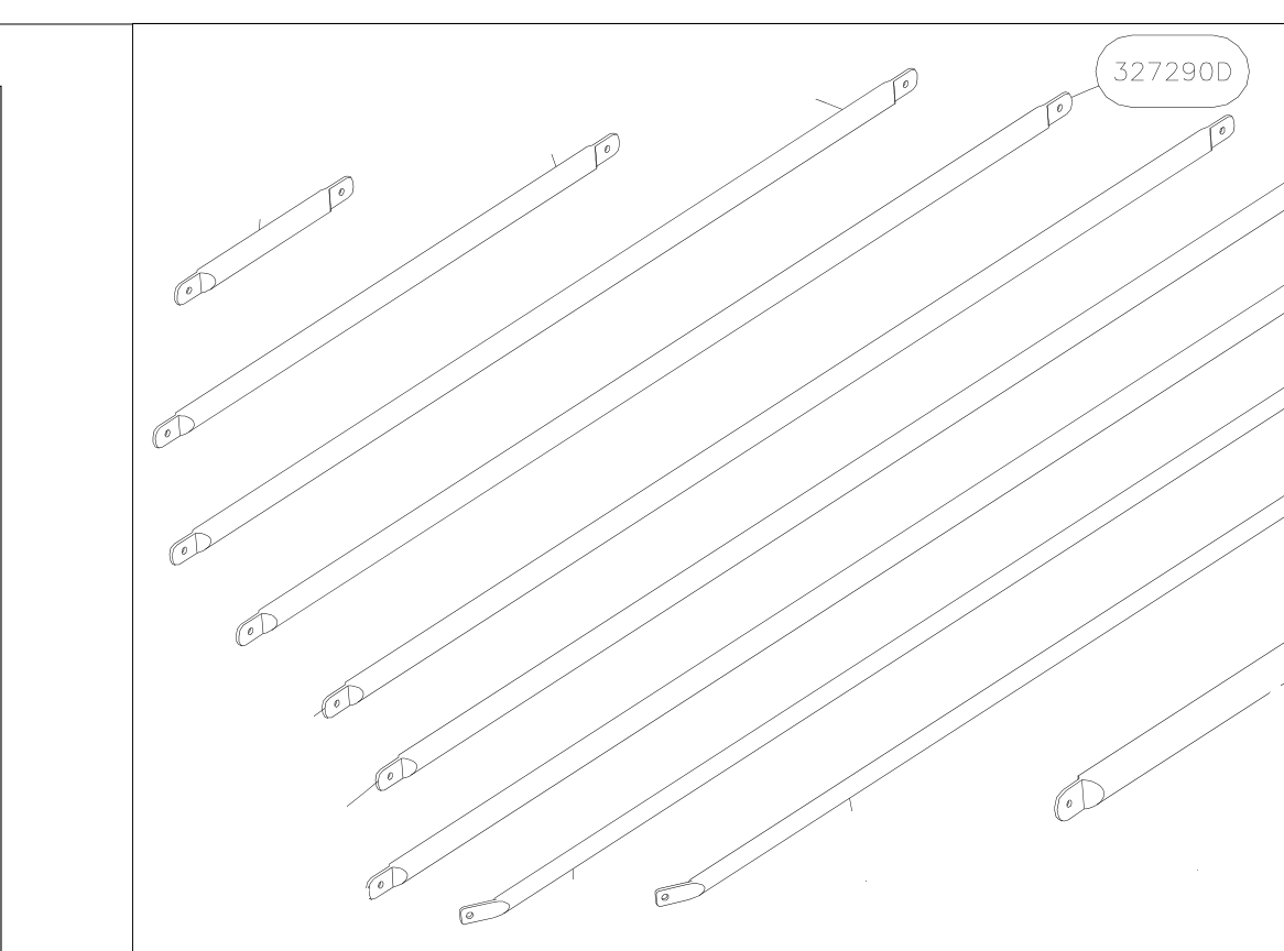 327290D – Fuselage cross tubes (Hanuman) spare part diagram