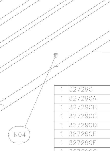 IN04 – Fuselage cross tubes (Hanuman) spare part diagram