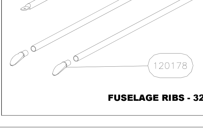 120178 – Fuselage longitudinal tension ribs (Hanuman) spare part diagram