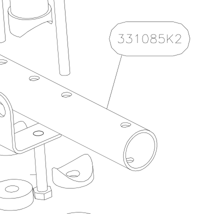 331085K2 – Fin + stab mounting with harness (Hanuman) spare part diagram