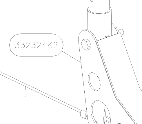 332324K2 – Control stick assy (Hanuman) spare part diagram