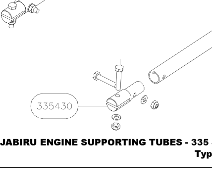 335430 – Engine supporting tubes (Hanuman) spare part diagram