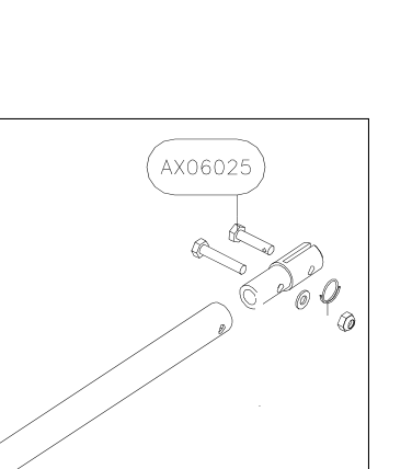 AX06025 – Engine supporting tubes (Hanuman) spare part diagram