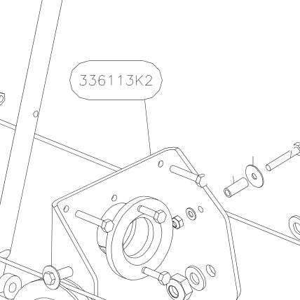 336113K2 – Elevator tube guiding plate (Hanuman) spare part diagram