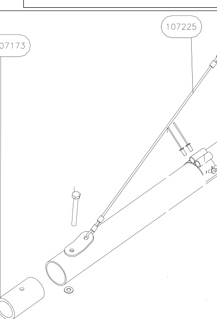 107225 – Elevator control tube (X-Air) spare part diagram