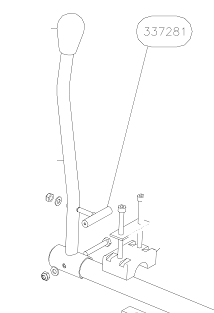 337281 – Throttle handle assy (Hanuman) spare part diagram