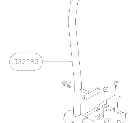 337283 – Throttle handle assy (Hanuman) spare part diagram
