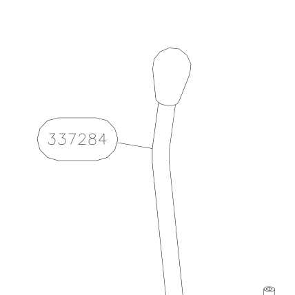 337284 – Throttle handle assy (Hanuman) spare part diagram