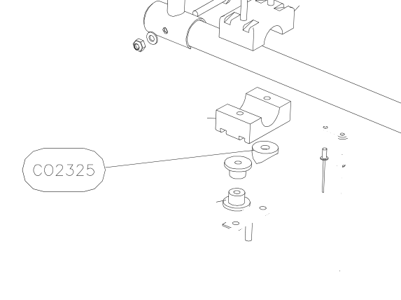 CO2325 – Throttle handle assy (Hanuman) spare part diagram