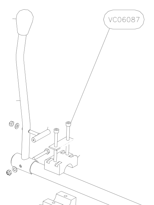 VC06087 – Throttle handle assy (Hanuman) spare part diagram