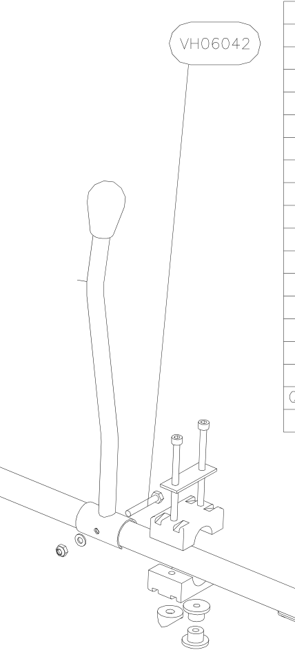 VH06042 – Throttle handle assy (Hanuman) spare part diagram