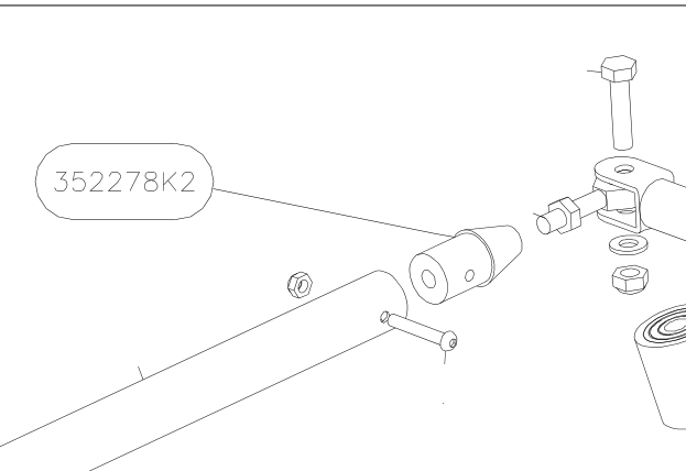 352278K2 – Aileron control in wing (Hanuman) spare part diagram