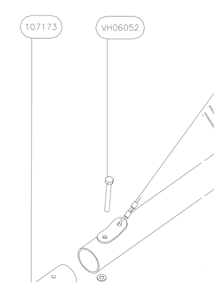 VH06052 – Elevator control tube (X-Air) spare part diagram