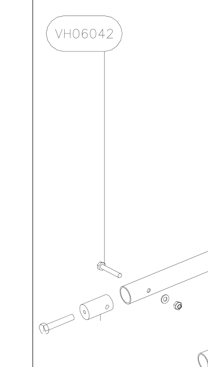 VH06042 – Back seat tube diagonal (Hanuman) spare part diagram