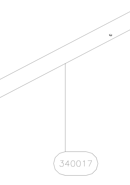 340017 – Nose wheel tube (Hanuman) spare part diagram
