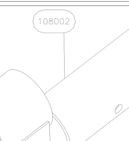 108002 – Nose wheel tube (X-Air) spare part diagram