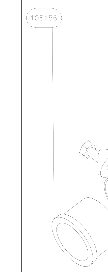 108156 – Nose wheel tube (X-Air) spare part diagram