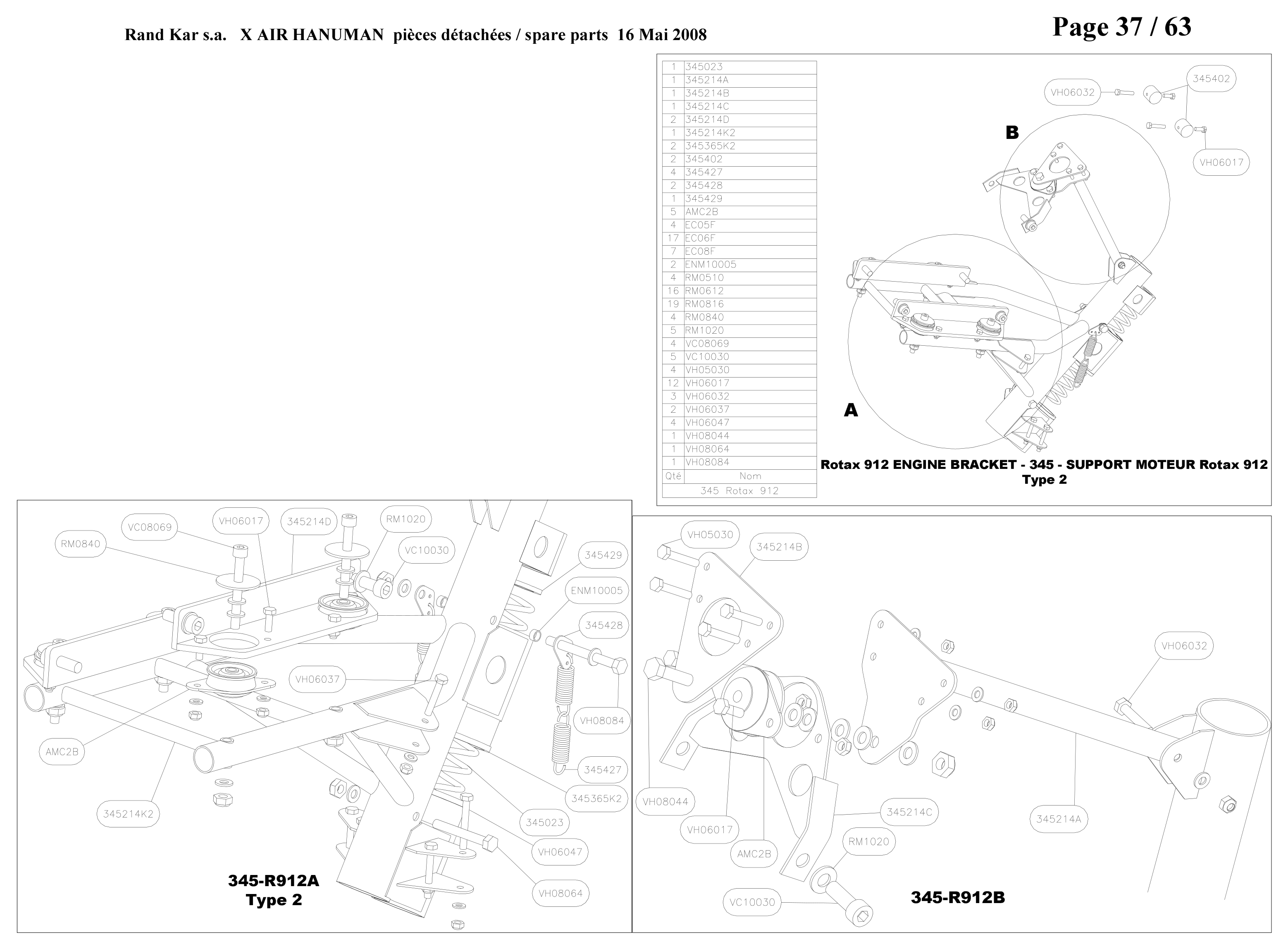 RM0510 – Engine frame (Hanuman) spare part diagram
