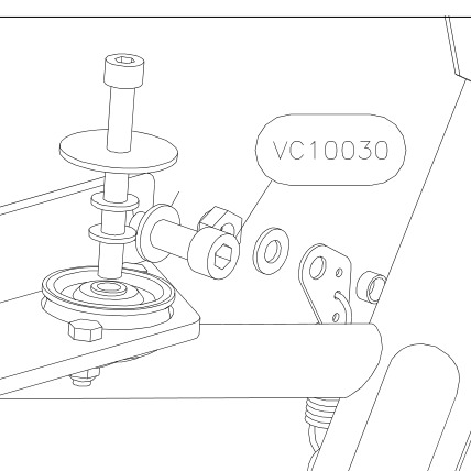 VC10030 – Engine frame (Hanuman) spare part diagram
