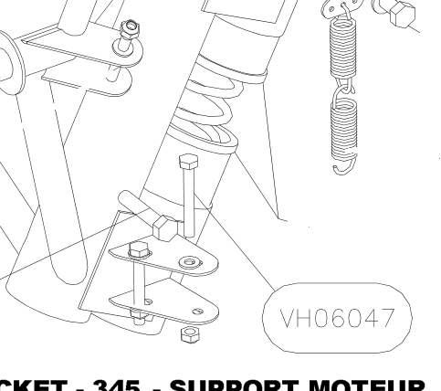 VH06047 – Engine frame (Hanuman) spare part diagram