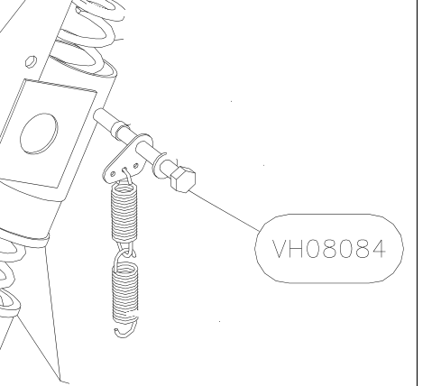 VH08084 – Engine frame (Hanuman) spare part diagram
