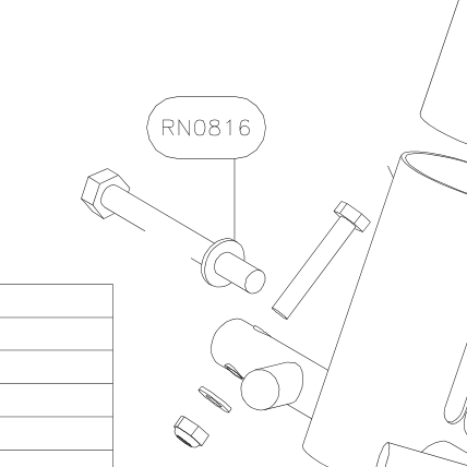 RN0816 – Fork mobile part (Hanuman) spare part diagram