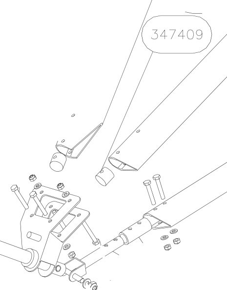 347409 – Undercarriage assy (Hanuman) spare part diagram