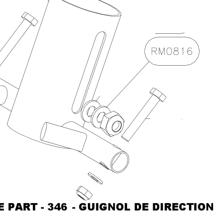 RM0816 – Undercarriage assy (Hanuman) spare part diagram
