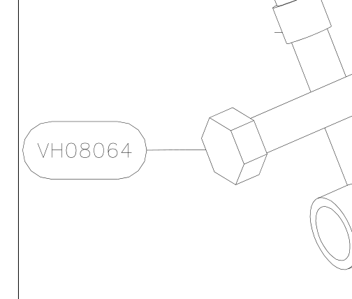 VH08064 – Fork mobile part (X-Air) spare part diagram
