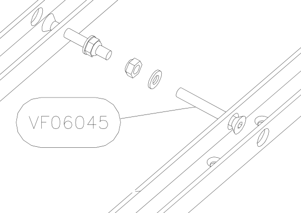 VF06045 – Seat railing (Hanuman) spare part diagram