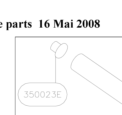 350023E – Front fork (Hanuman) spare part diagram