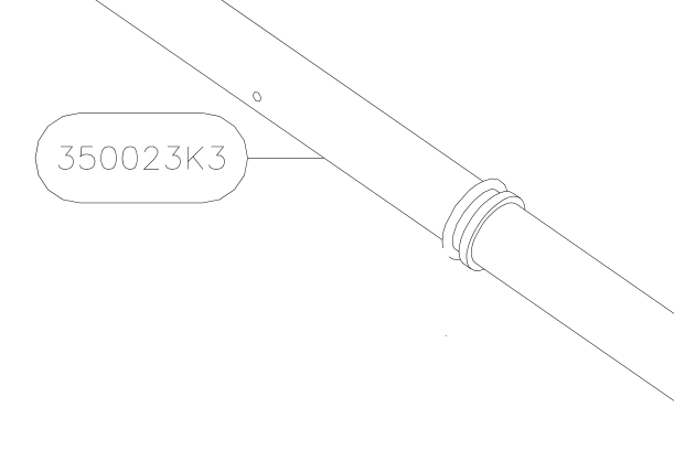 350023K3 – Front fork (Hanuman) spare part diagram