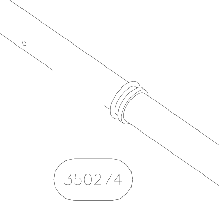 350274 – Front fork (Hanuman) spare part diagram