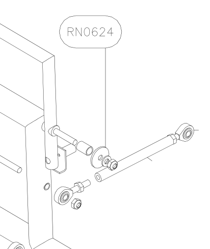 RN0624 – Rudder pedals (Hanuman) spare part diagram