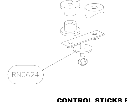 RN0624 – Ailerons cabin mechanism (Hanuman) spare part diagram