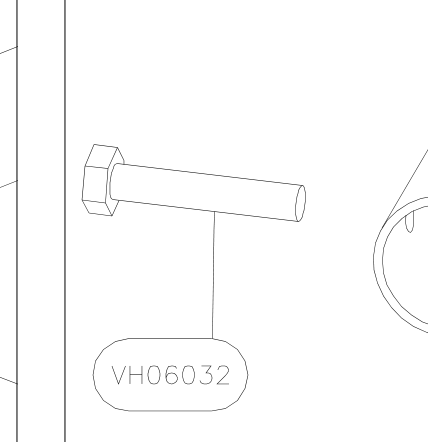 VH06032 – Ailerons cabin mechanism (Hanuman) spare part diagram