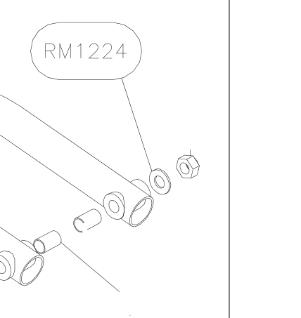 RM1224 – Front fork (X-Air) spare part diagram