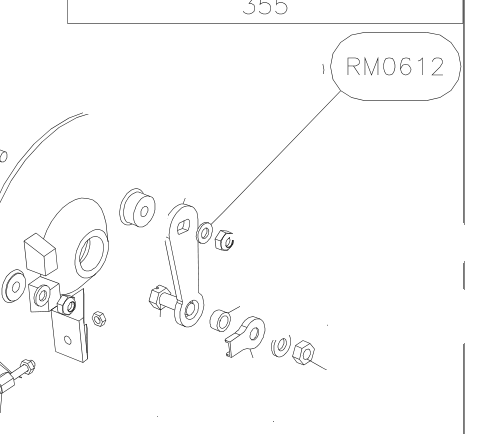RM0612 – Rear wheel (Hanuman) spare part diagram