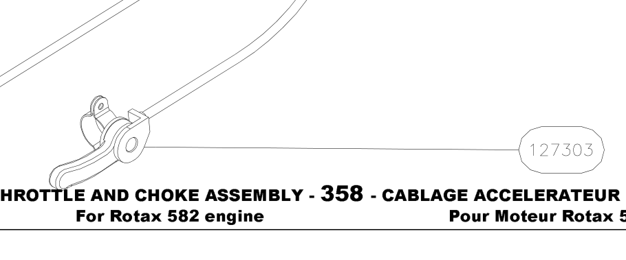 127303 – Throttle and choke cables (Hanuman) spare part diagram