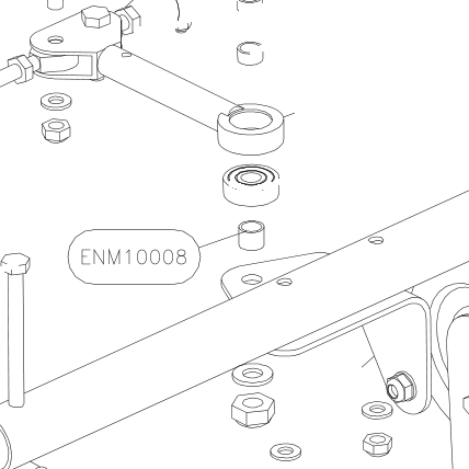 ENM10008 – Cabin floor side tube (Hanuman) spare part diagram