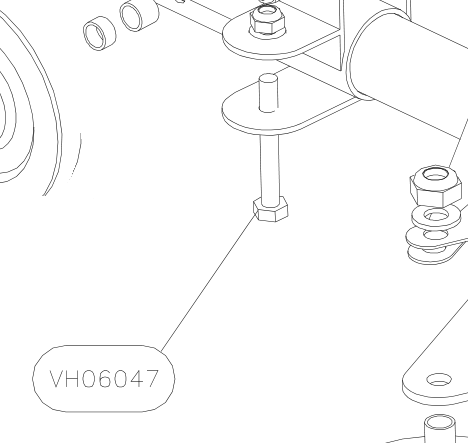 VH06047 – Cabin floor side tube (Hanuman) spare part diagram