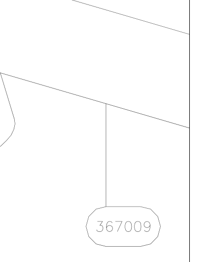 367009 – Cabin top front tube (Hanuman) spare part diagram