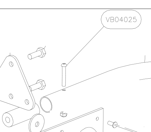 VB04025 – Flap control handle (Hanuman) spare part diagram