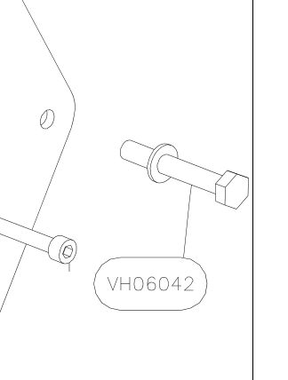 VH06042 – Flap control handle (Hanuman) spare part diagram